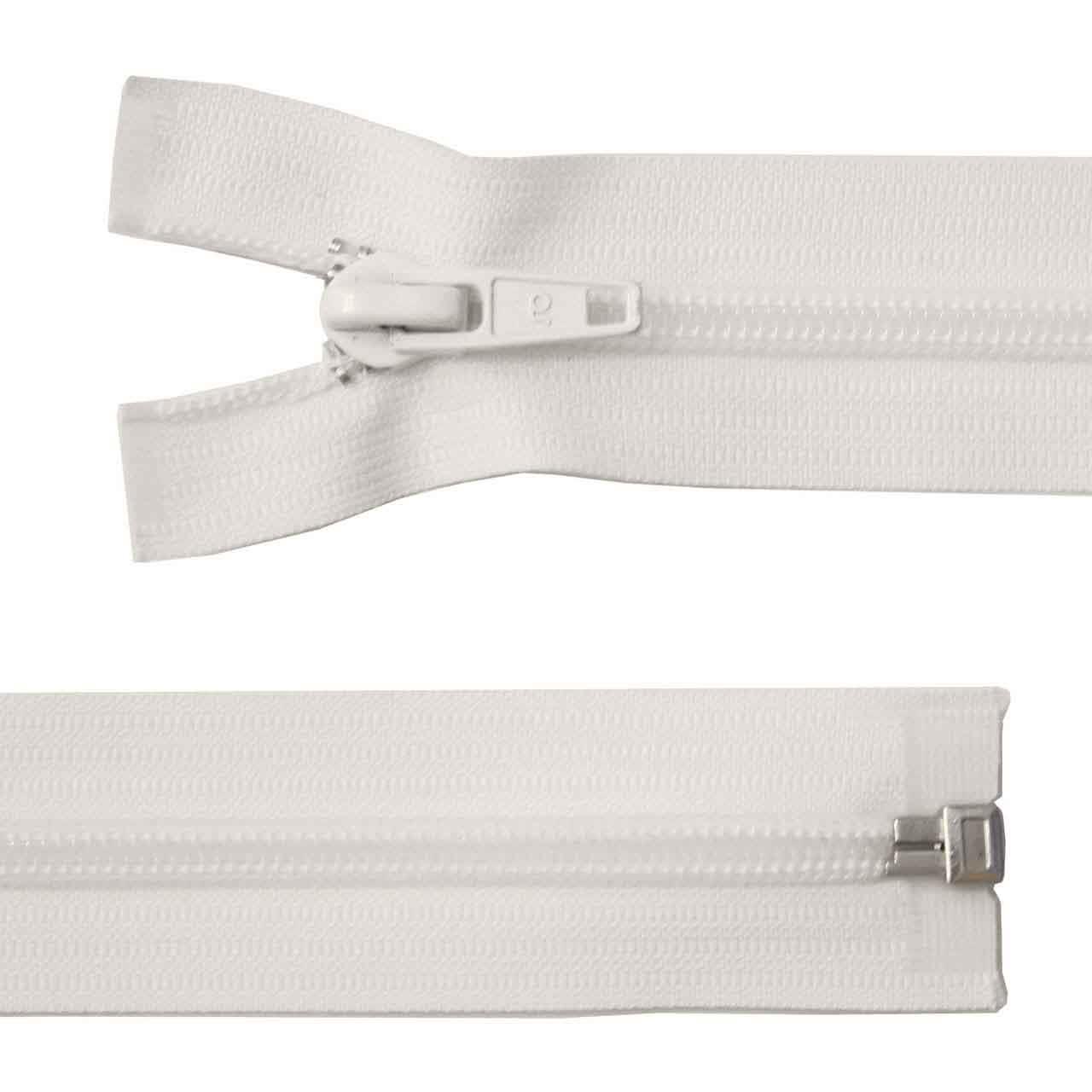 Plastic zip, broad, separable