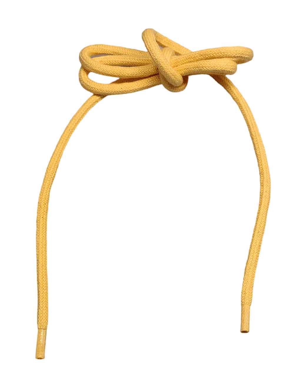 Laces, round, Yellow, 90 cm, pair.