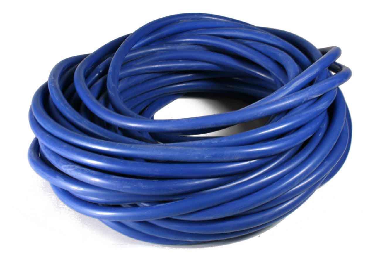 Blue latex tube, outside Ø 8, inside Ø 6 mm