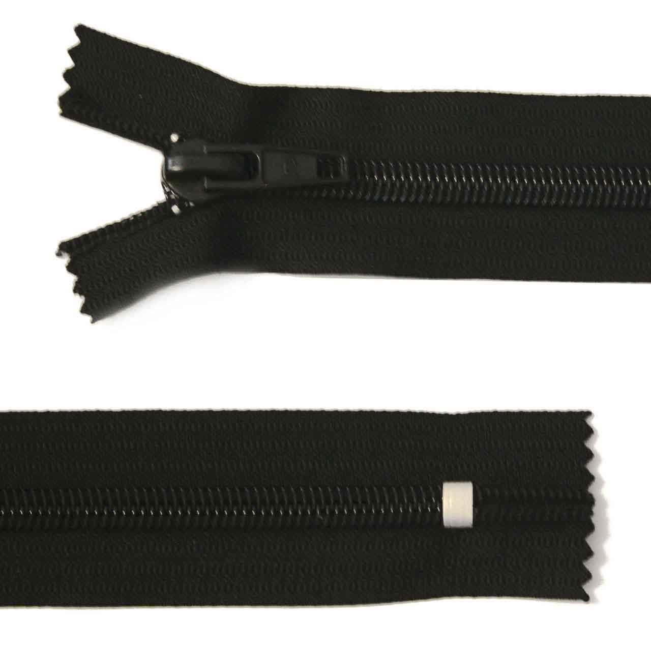 Broad plastic zip