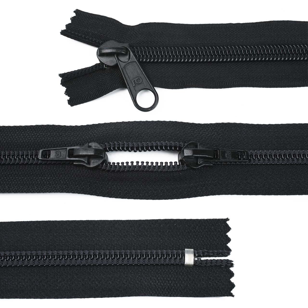 Broad plastic zip, 3-way