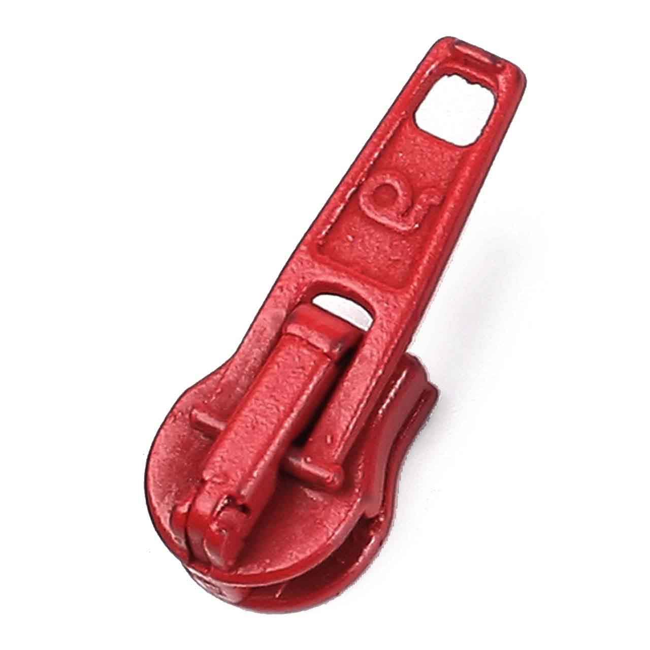Automatic zip slider, red